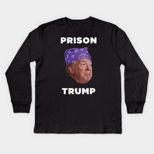 Prison Trump Kids Long Sleeve T-Shirt